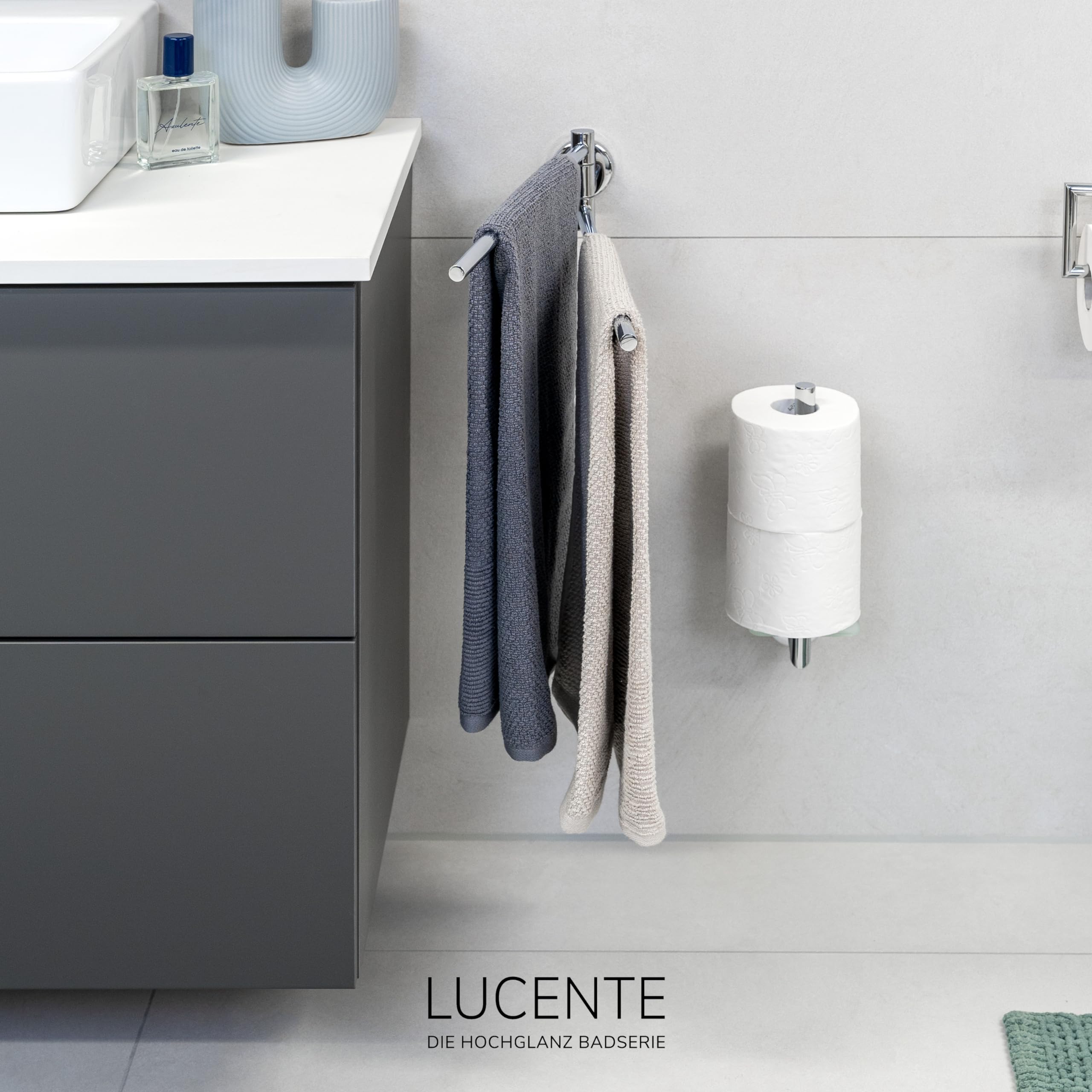 Bremermann Salle De Bain Série PIAZZA - Porte-serviettes, Acier