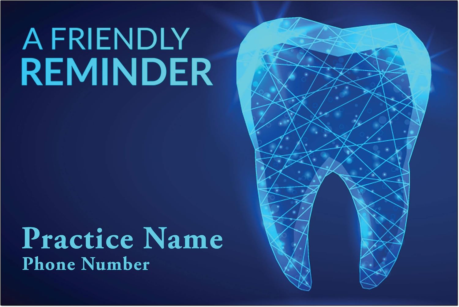 Appointment Reminder Postcards for Dentists. Customize