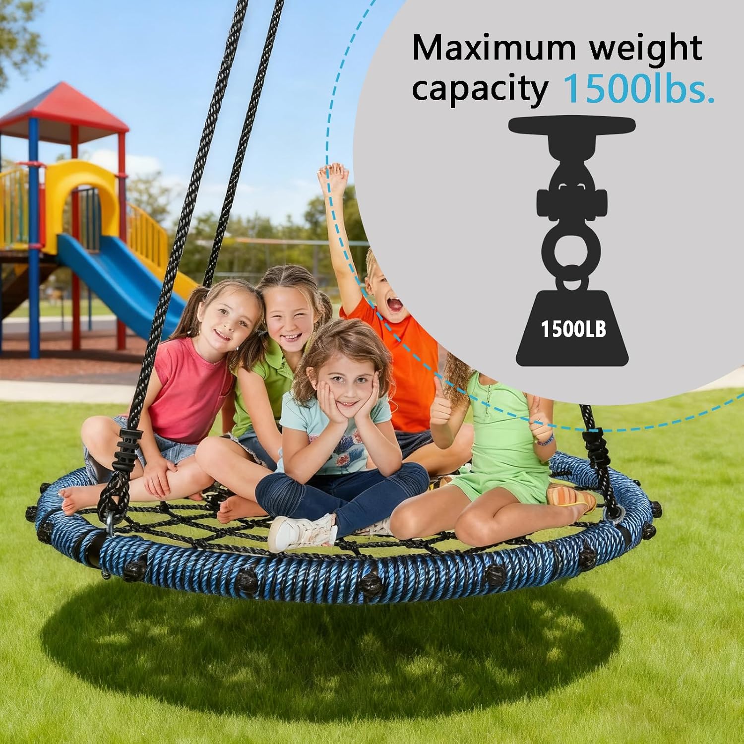 Heavy Duty Swing Hanger for 1500 LBS Capacity Hammock Hanger 360+180 Swivel Stainless Steel Swing Hardware Accessories for Porch Playground Yoga Heavy Bag