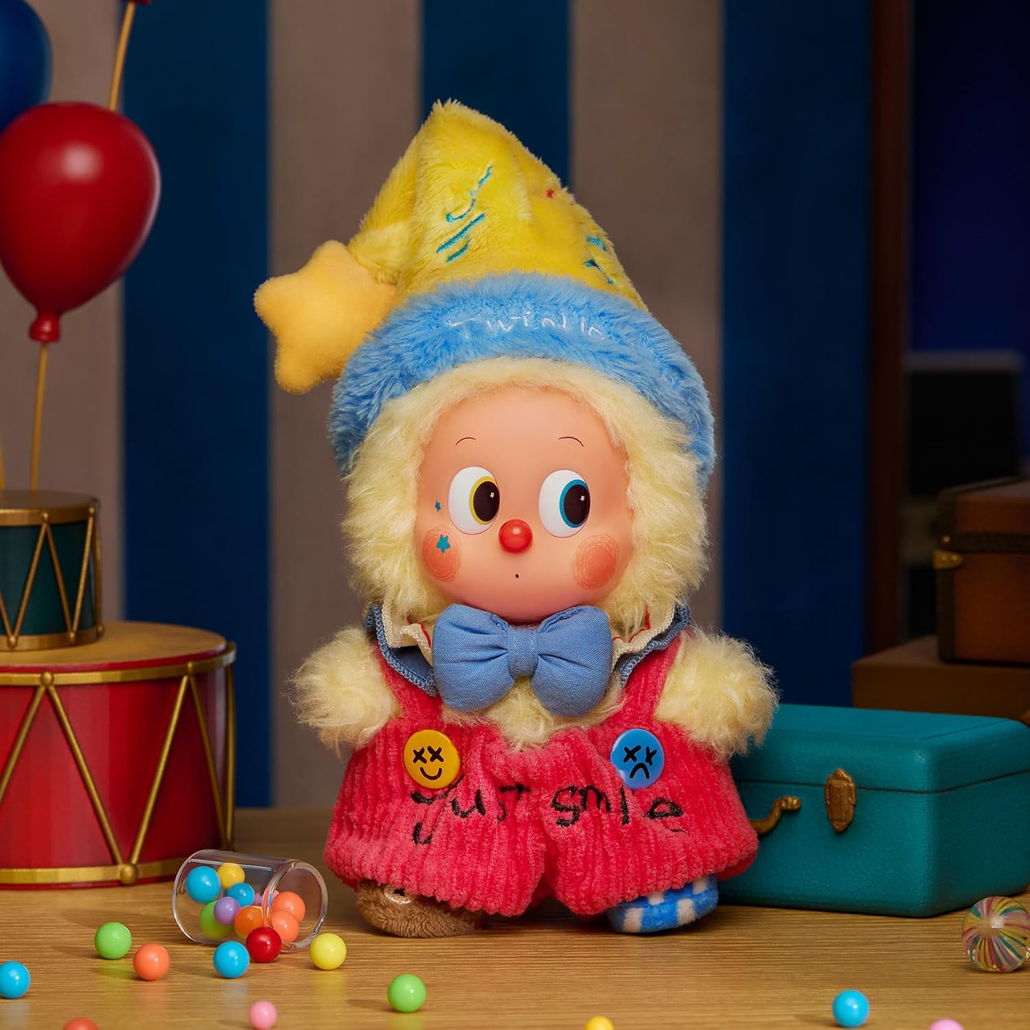 POP MART WHY SO SERIOUS Series Plush Doll Pendant Blind Box, Collectible Toys Charm, Holiday Birthday Gifts for Girls and Boys, Single Box