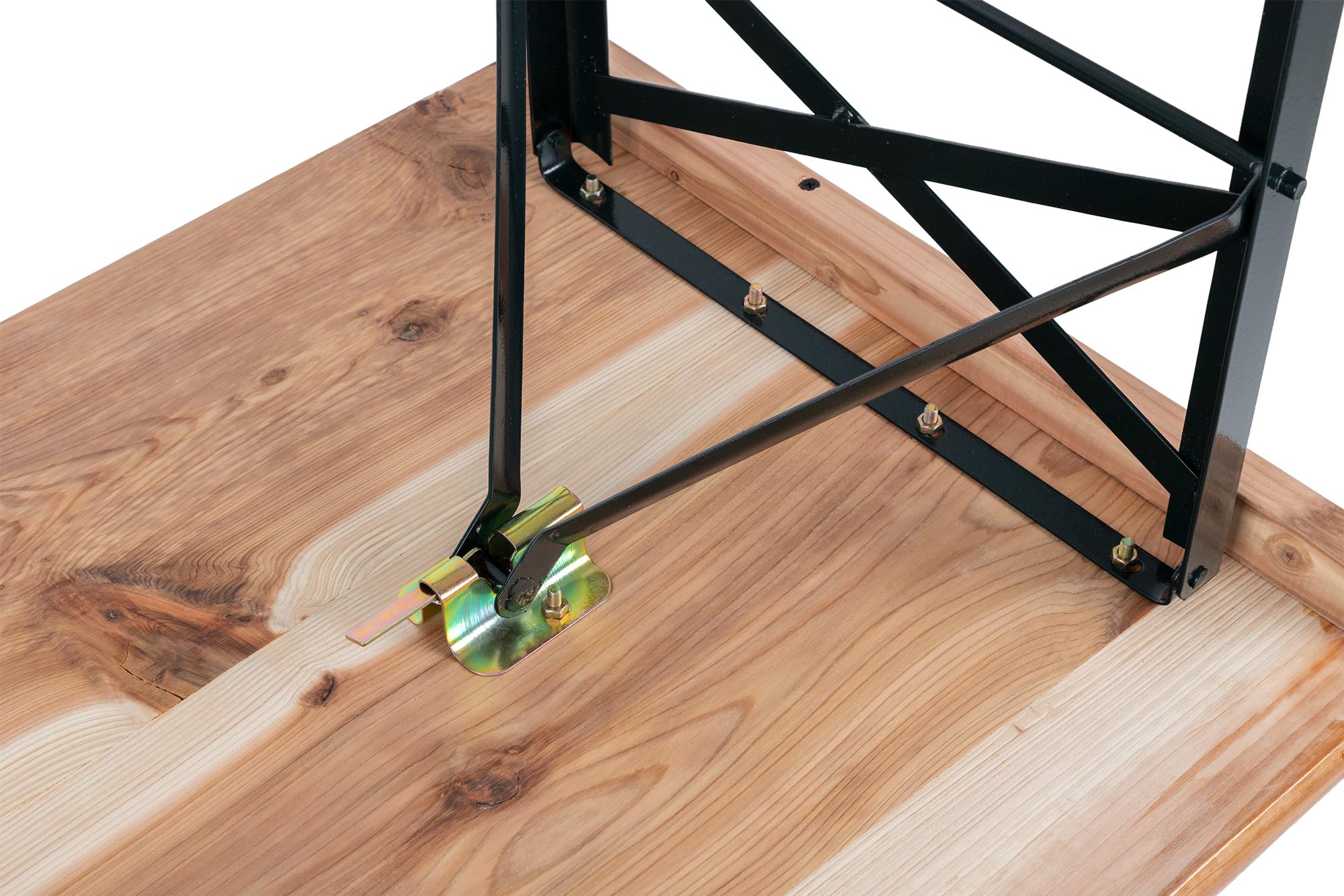 Stagecaptain BBT-117 Hirschgarten Table de Jardin 117 cm - Table de Brasserie Pliable Robuste