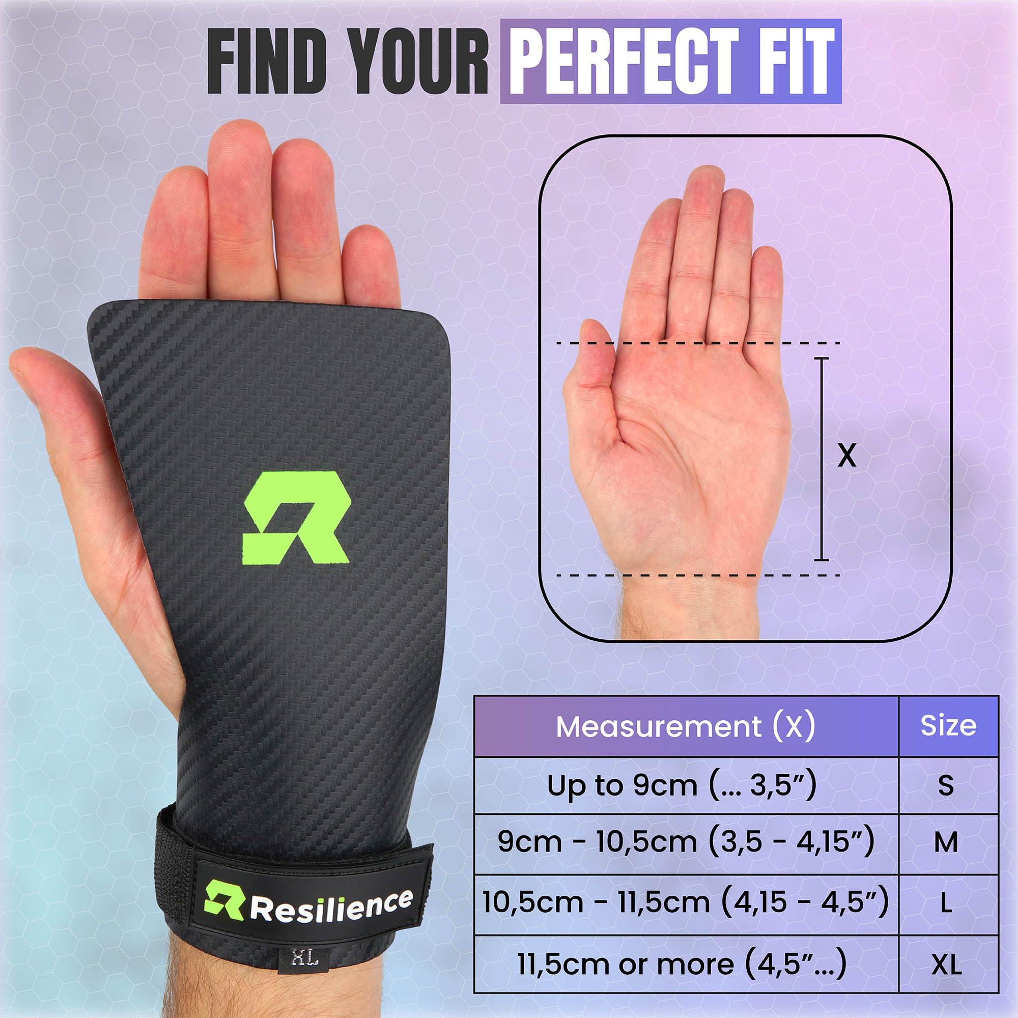 GORNATION® 2-in-1 Pull-Up Grips en polsverband voor ideale hand- en gewrichtsbescherming - Handgrepen, handschoenen voor calisthenica, gymnastiek, krachttraining, bodybuilding (S
