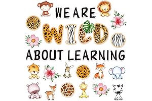 We Are Wild About Learning Bulletin Board Set