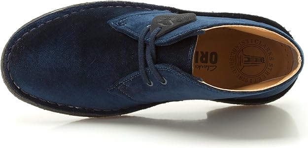 Amazon | [クラークス] デザートブーツ20356364 Blue Synthetic (Blue