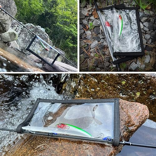 Miniatura 6 de 20 fundas para señuelos de pesca, 2 tamaños, transparentes, de PVC, grueso, para anzuelos de pesca, protegen a niños, mascotas y pescadores, a salvo