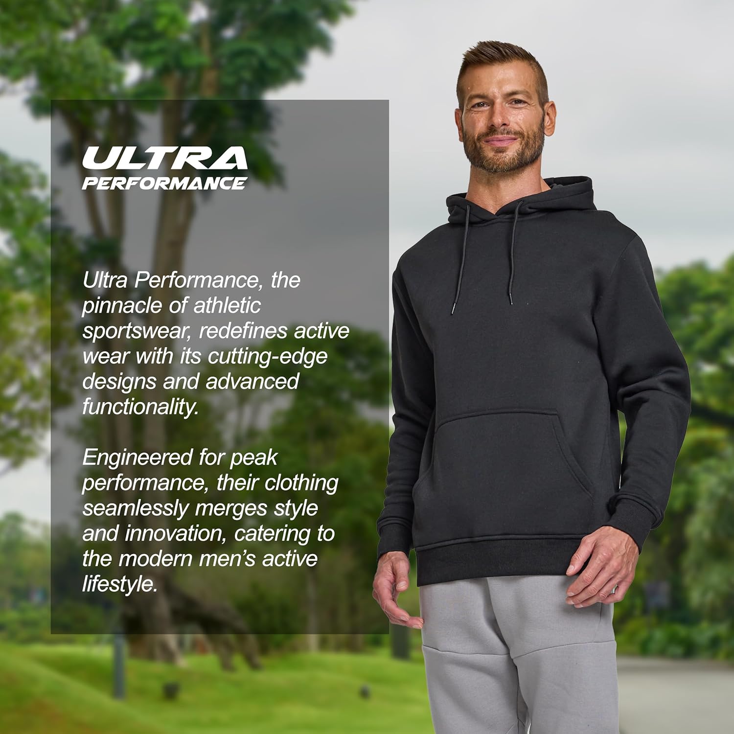 Ultra Performance Mens Pullover Sweatshirt Hoodies Men’s Fleece Hoodie Sweatshirts Casual Lightweight Active Hoodie’s for Men - Image 7