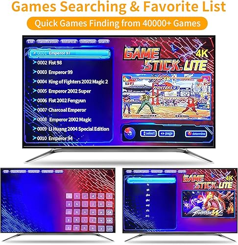 Miniatura 4 de Consola de juegos retro inalámbrica, consola de juegos de 128G con 40,000 juegos integrados, más de 40 emuladores, controladores inalámbricos