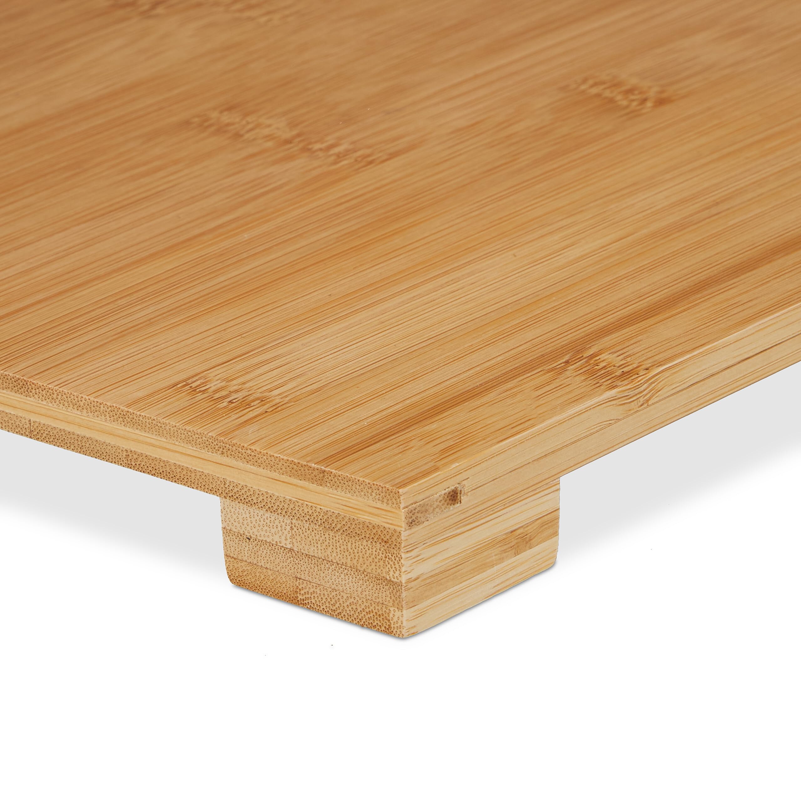 Relaxdays Appendiabiti in bambù 3 Ripiani 3 Ganci 177,5x81x38 cm Marrone Naturale