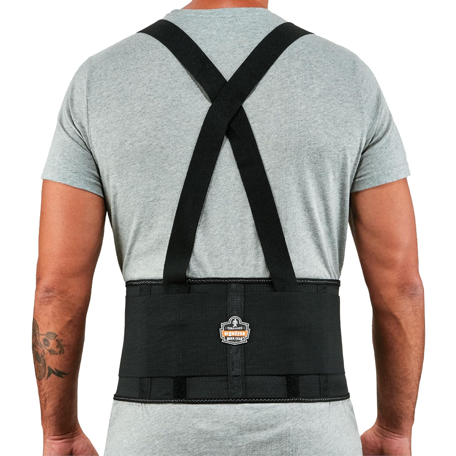 Ergodyne ProFlex 1650 Back Support Belt 7 5 Elastic Adjustable Removeable Straps Large