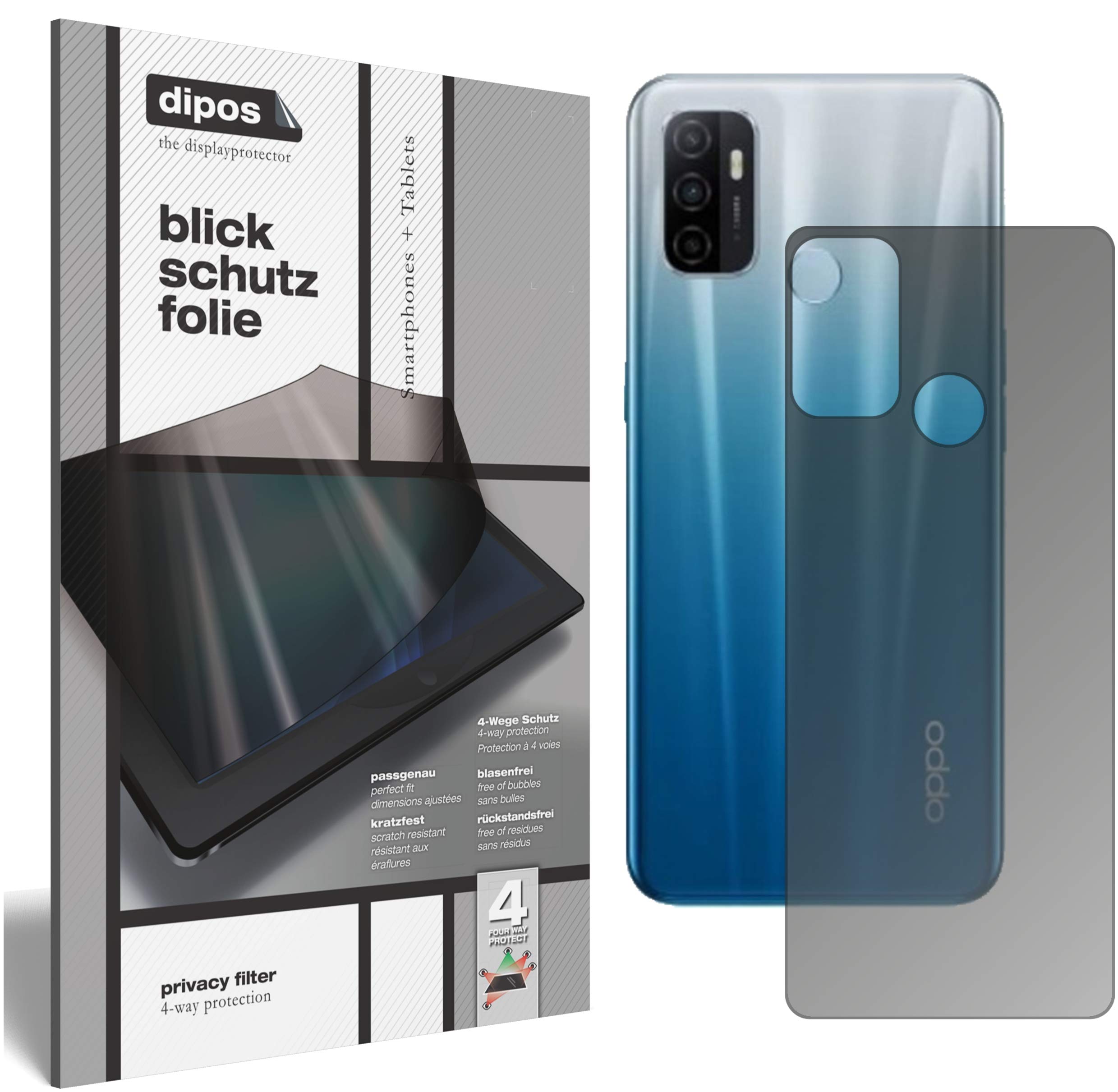 Dipos 6X Pellicola Protettiva Per Oppo A53 (2020): Antiriflesso, Opaca, Anteriore+posteriore, Made In Germany