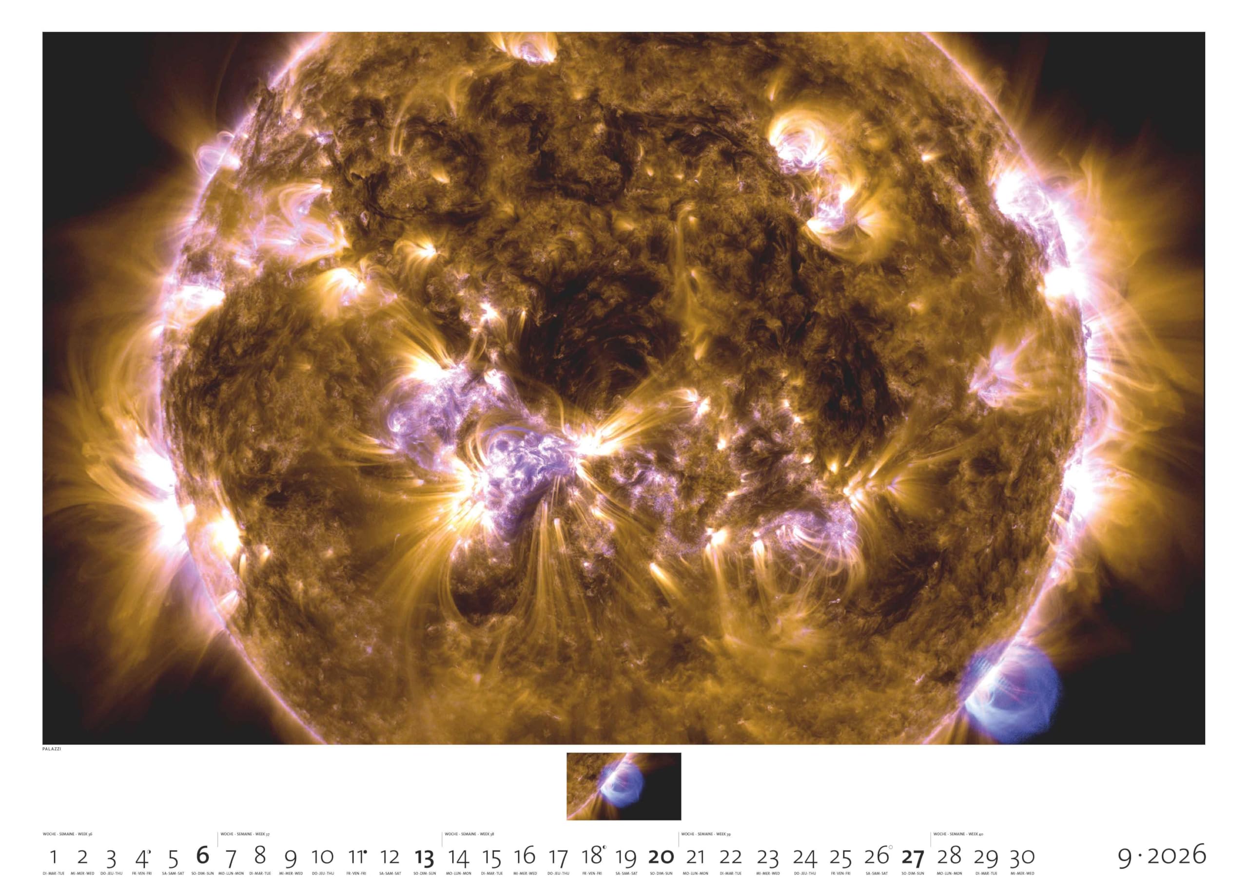 Palazzi - Sternzeit | EINE ASTRONOMISCHE REISE DURCH ZEIT UND RAUM 2026 – Wandkalender 70×50 cm mit 12 brillanten Weltraum-Aufnahmen, ... Eine astronomische Reise in Zeit und Raum