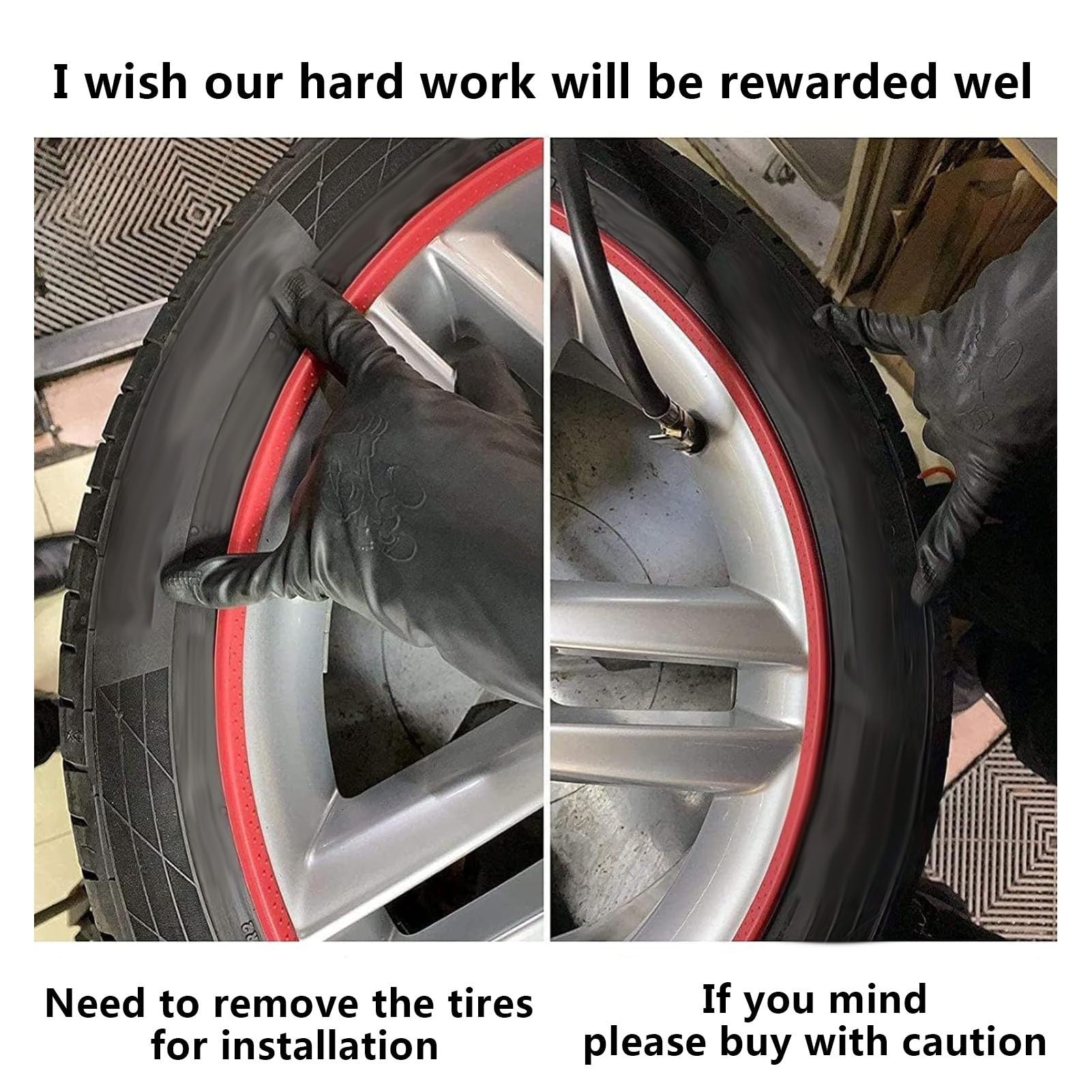 Protezioni Cerchi Auto 4 Pezzi | Anelli Anti-Graffio Per Cerchioni 16-20 Pollici - Blu - Foto 8