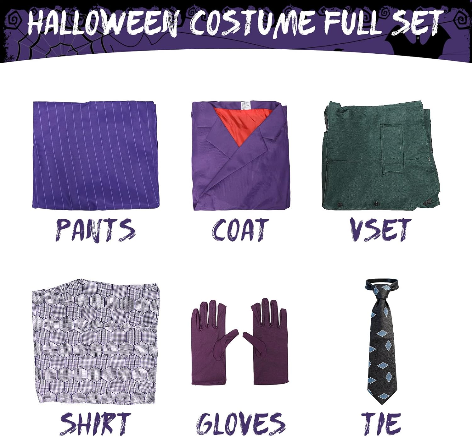 Men Clown Costume Gothic Purple Outfit Medieval Steampunk Tailcoat Jacket for Adults Halloween Cosplay