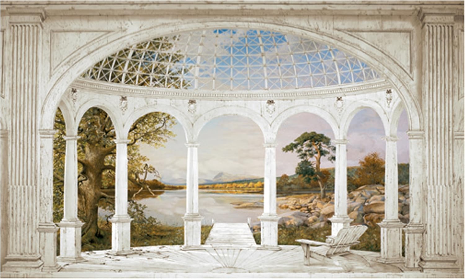 RoomMates York Wallcoverings RA0213M Marble Column Portico Large, Mural