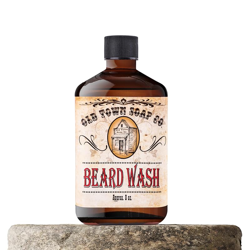 Old Town Soap Co. Beard Wash – Sabonete líquido para barba e rosto, 227 g