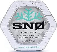 Vista 17 de Wintergreen KETO - Chips de caramelo de xilitol (paquete de 6) – Lata SNØ de 1.5 onzas – Caramelos sin azúcar con solo 2 ingredientes Bajo