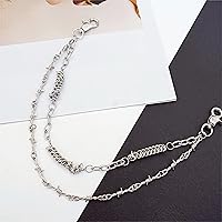 Vista 90 de Cadenas punk unisex para pantalones, cadenas de cinturón de alta resistencia, pantalones de hip hop, cadena de jeans con cierres de langosta