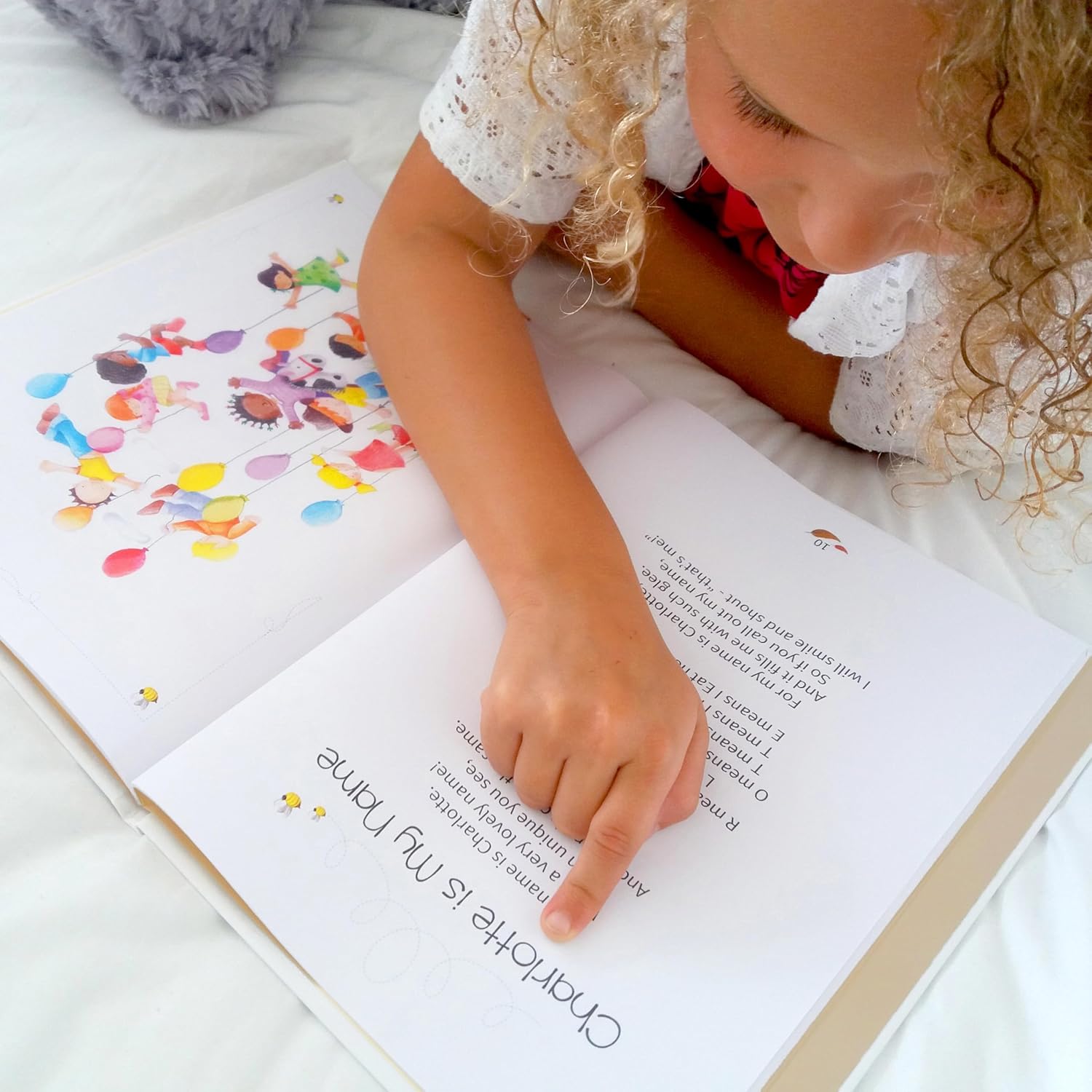 Handmade Personalized Baby Book of Nursery Rhymes and Poems for Girls & Boys - Custom Baby Book with Childs Name, Ages 0-4 Kids Keepsake Present for Baptism, Christening, Birthdays & Naming Days