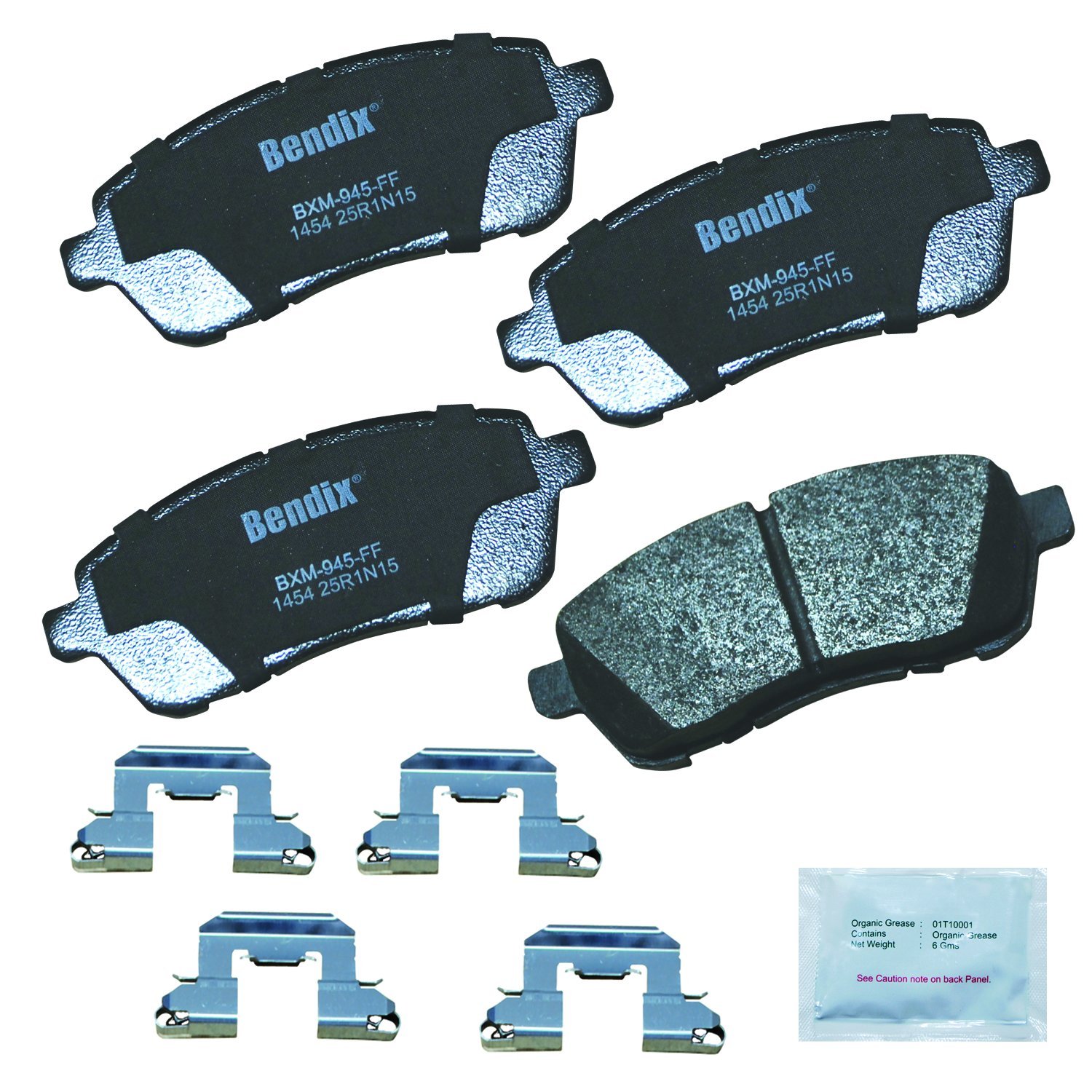 Priority1 CFM1454 Semi-Metallic Front Brake Pads for Ford Fiesta 2019-2011, Fiesta Ikon 2011, Figo 2020-2016, Mazda 2 2015