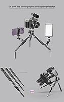 Vista 4 de Leofoto MT-04 Tabletop Tripod, Aluminum Mini Tripod, 3 Leg Sections, Foldable Leg, Portable and Compact, 1/4" Accessories Thread, 3/8" Mounting Stud