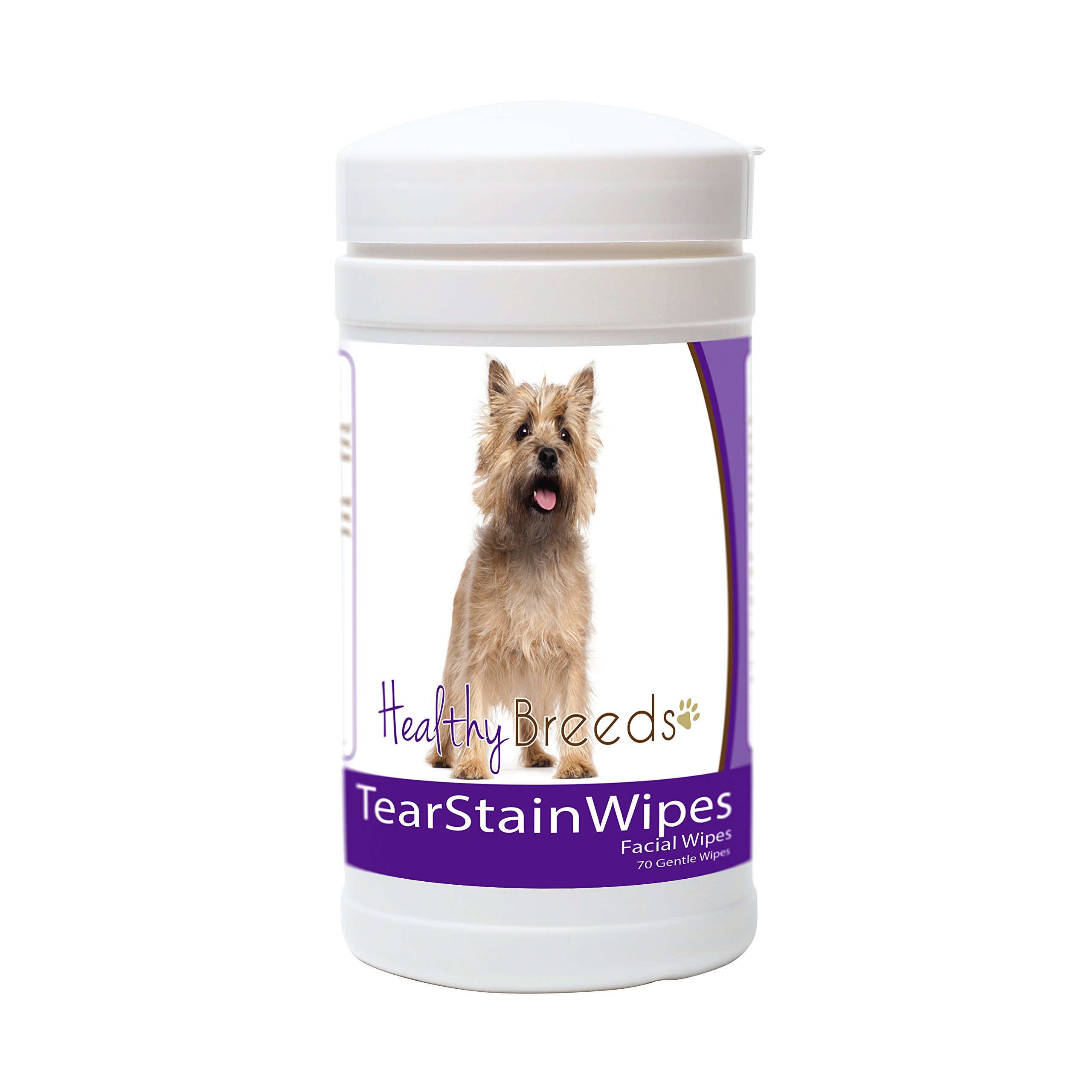 Healthy Breeds Cairn Terrier Tear Stain Wipes 70 Count