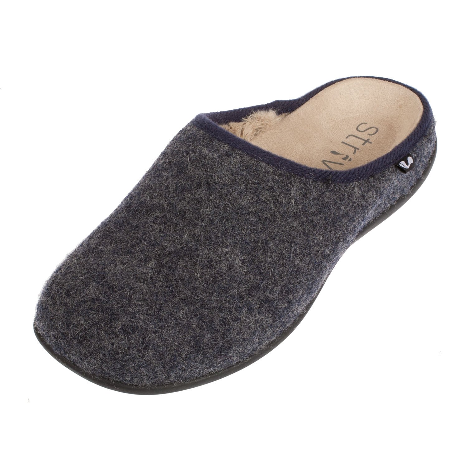 Strive FootwearCopenhagen Orthotic Slipper (8 UK, Dark Grey)