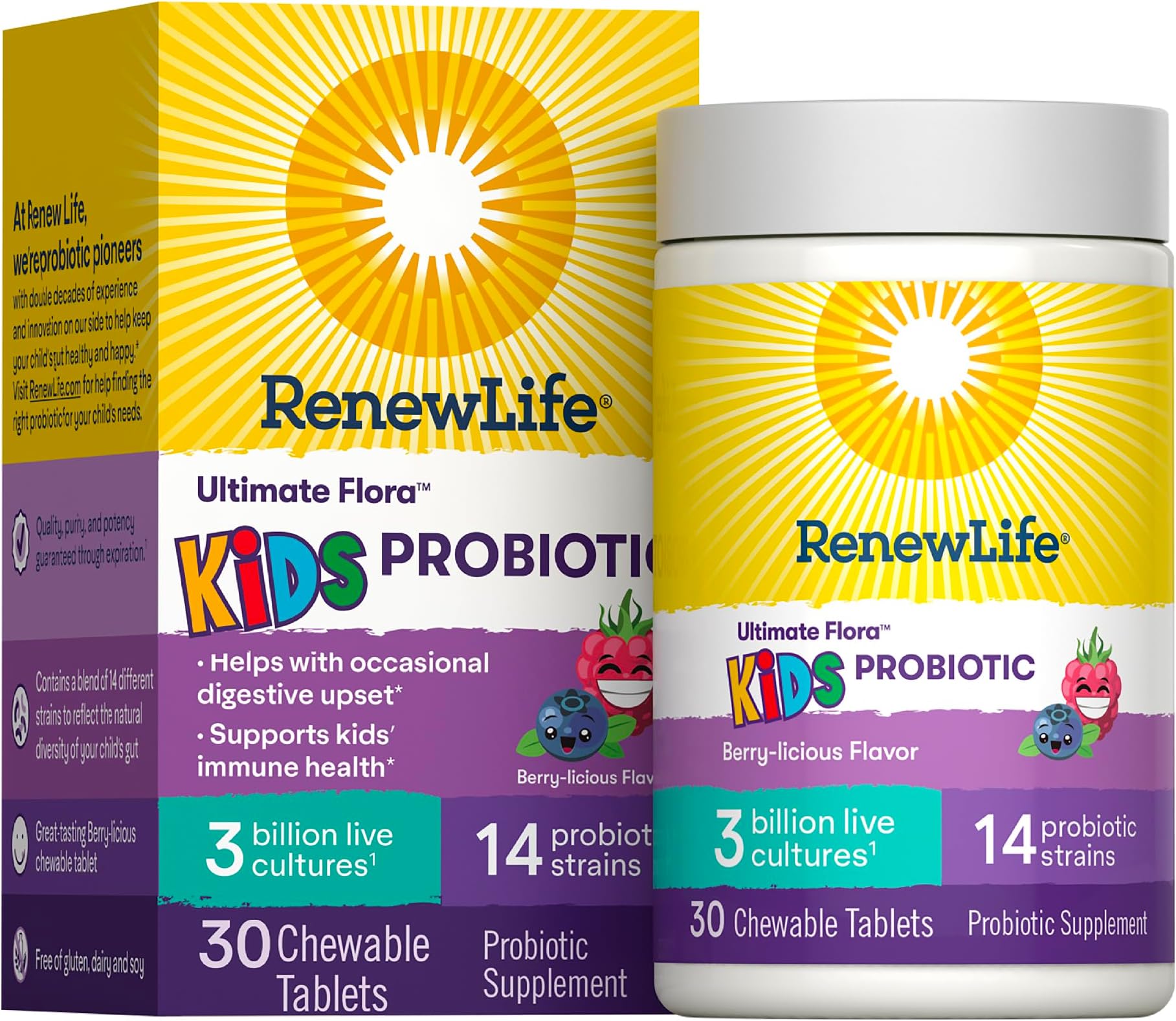 Renew Life Ultimate Flora Kids Probiotic - 30 Tabs