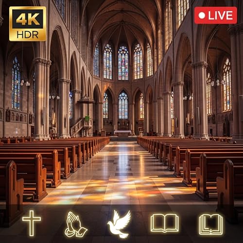 Church Ambience: The Sacred Stillness of an Empty Sanctuary for Quiet Reflection.
