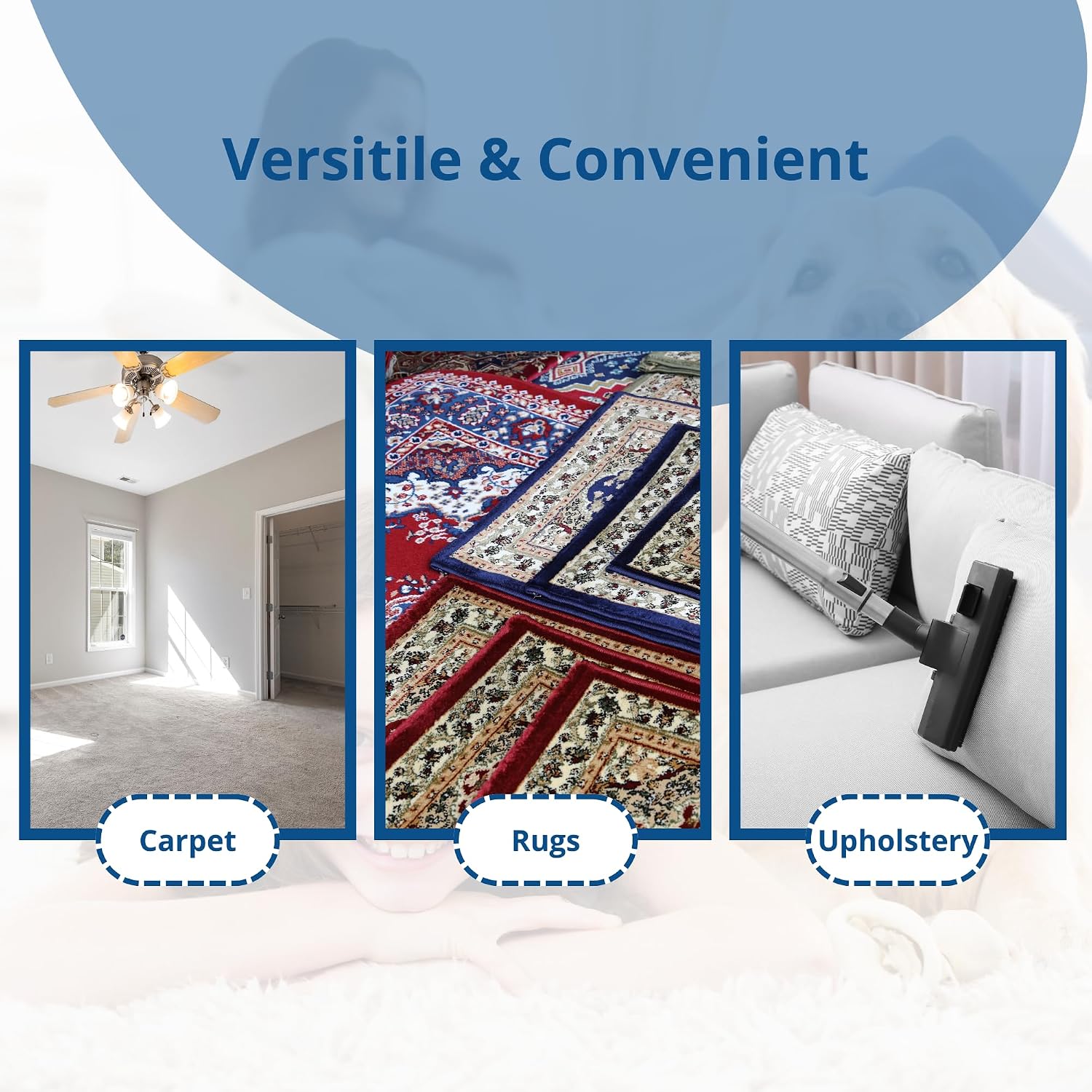 SaniClean Dry Carpet & Rug Cleaning Powder – Deep Cleans, Spill Cleanup, photo 3