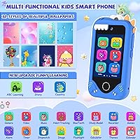 Vista 2 de Teléfono Inteligente para Niños para Regalos de Niñas - Regalo de Cumpleaños y Navidad para Niños de 3 4 5 6 Años, Juguete de Teléfono Celular