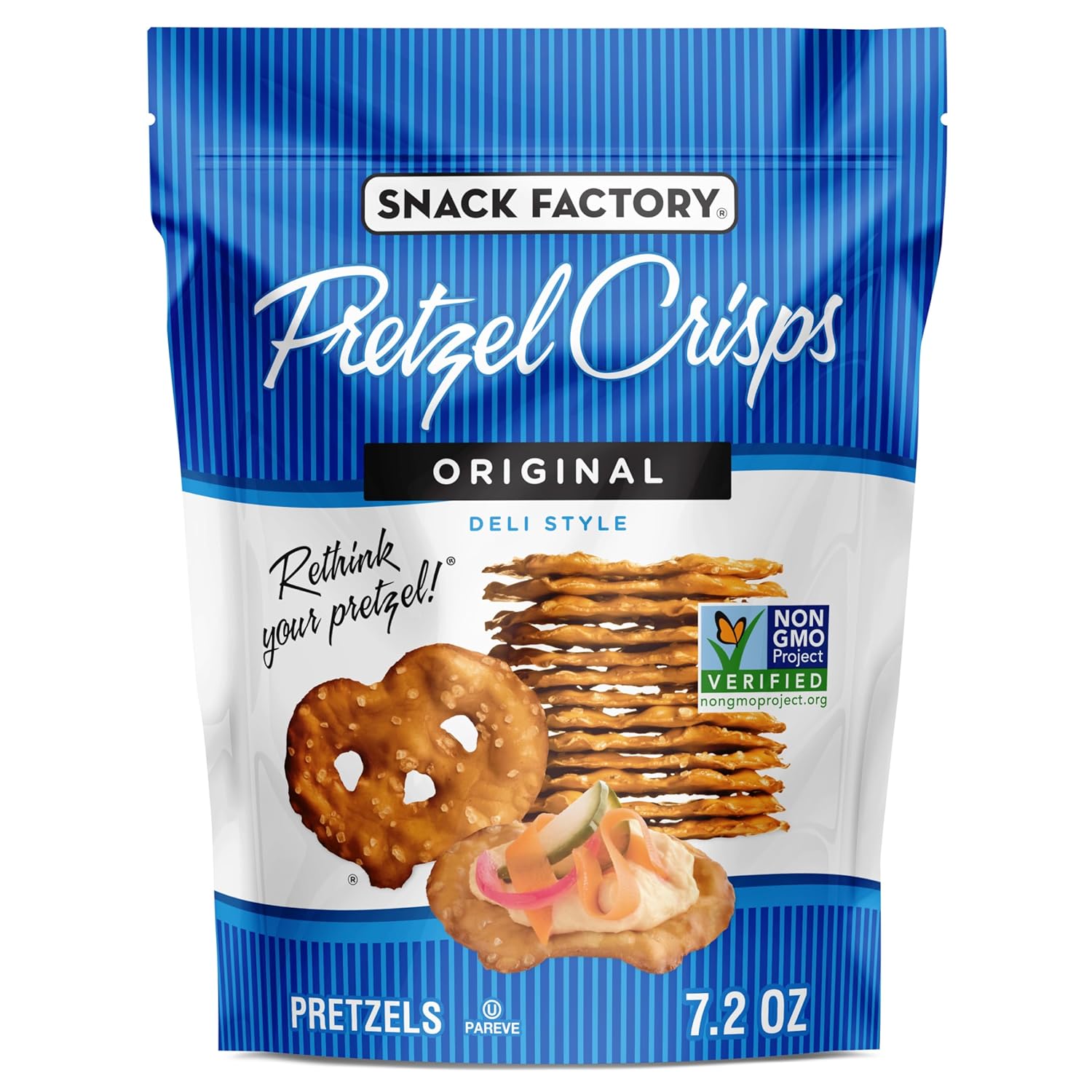 Snack Factory Original Pretzel Crisps, 7.2 oz