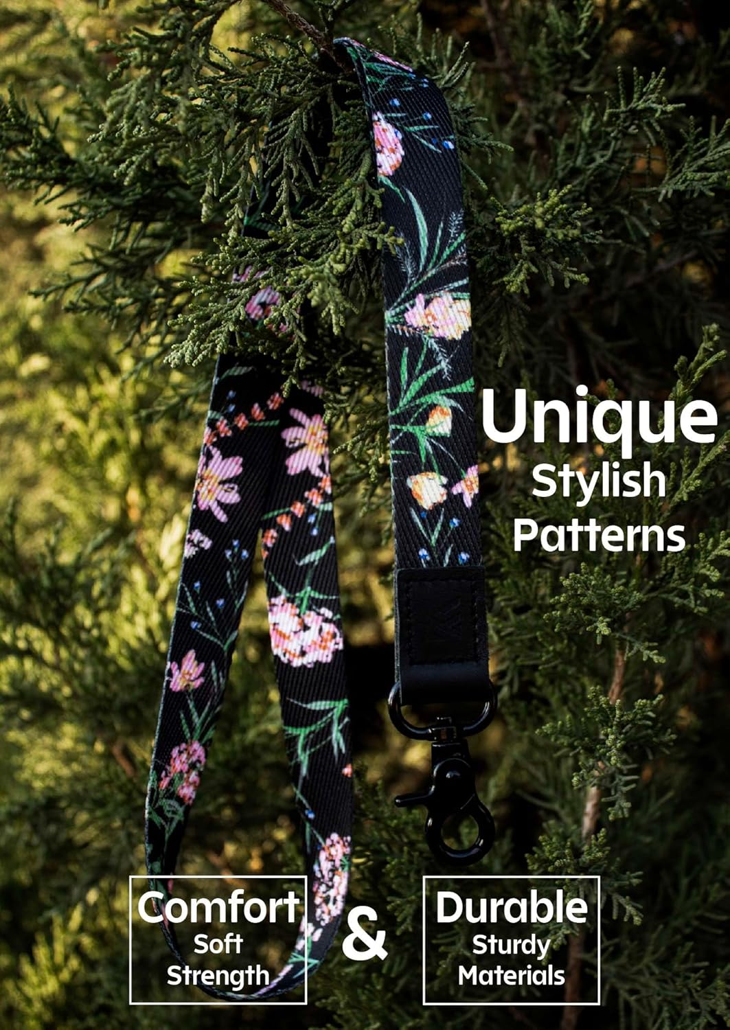 Lanyard ID Badge, Key & Teacher Lanyard - Cute & Cool Design for Women, Office, Cruise Ship, Staff, Students - Detachable Keyring for ID Card, Car Key, Name Tag, Credit Cards, Wallet, Phones (Black) - Image 5