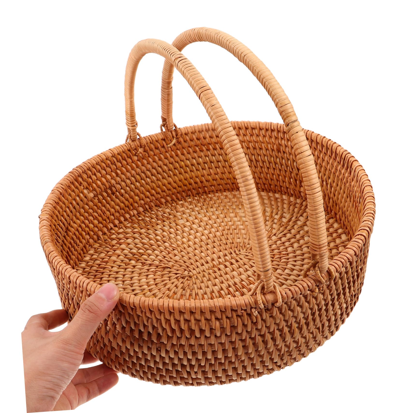 Cesta De Almacenamiento De Ratán Cestos Almacenaje Cestas De Almacenamiento De Cocina Tejidas De Ratán Light Brown