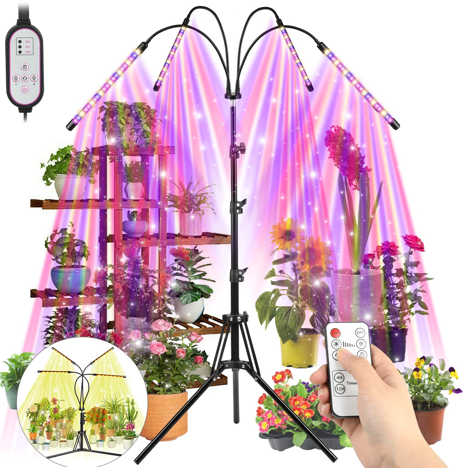 Buy Grow Lights for Indoor s, Grow Light with Stand Full Spectrum