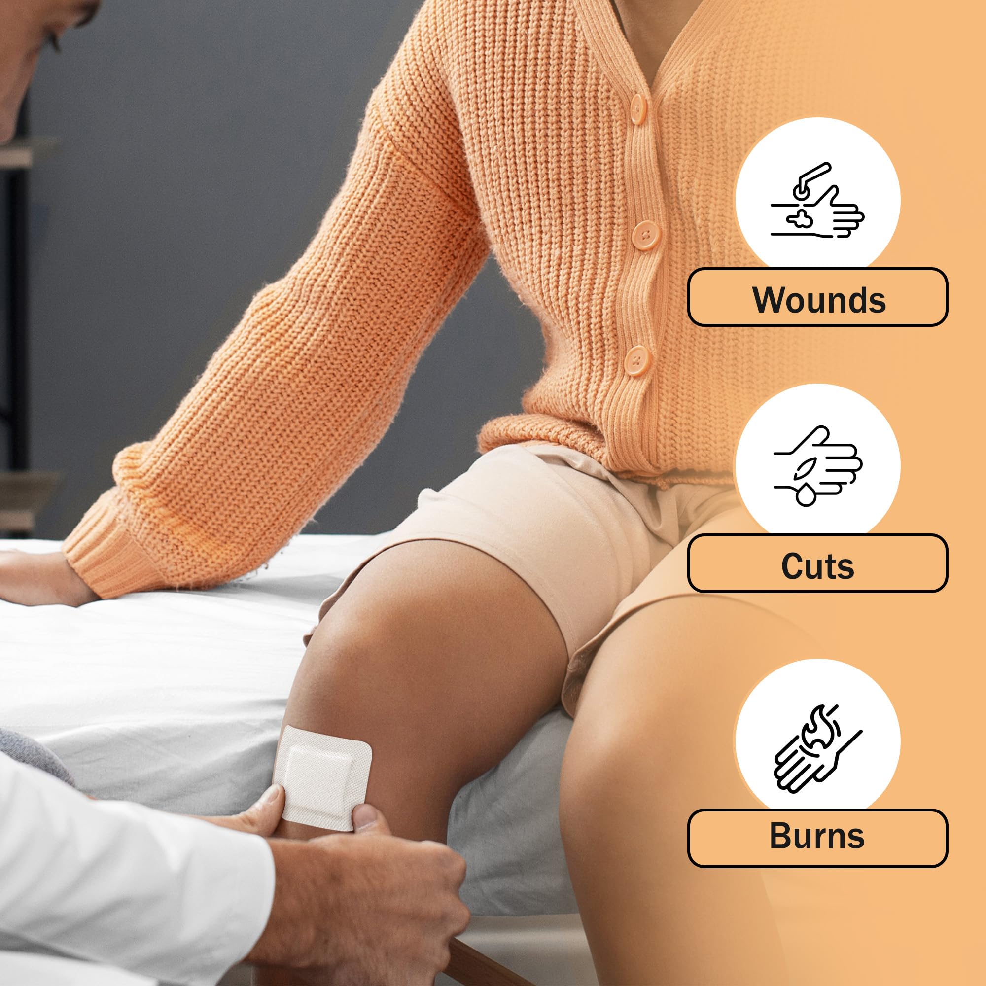 Island Dressing Bordered Gauze 2x2-50 Gauze Bandages for Wound Protection - Good for Hospitals, Medical Facilities, First Aid Kits, and More — Amazon image 6