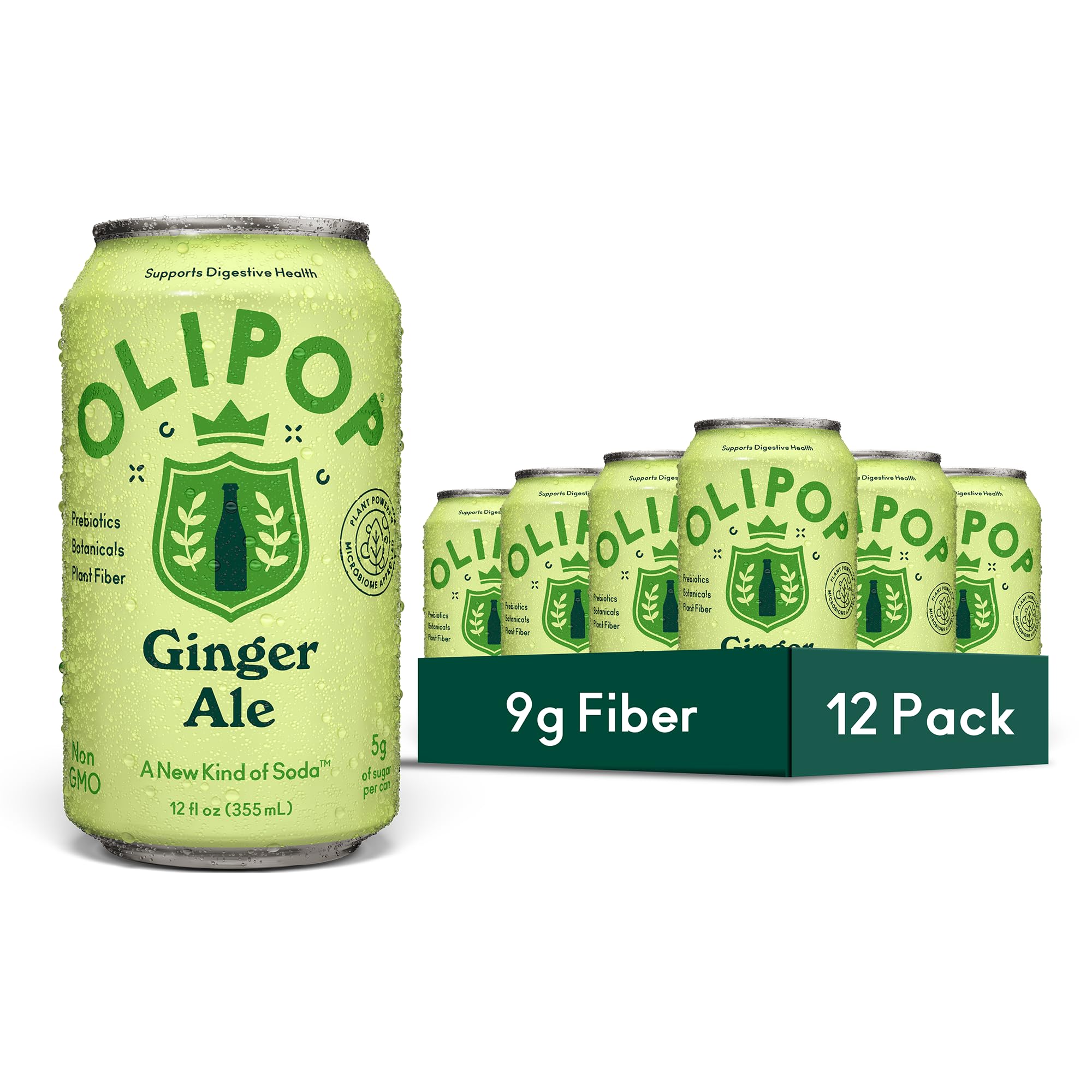 Amazon.com : OLIPOP Prebiotic Soda Pop, Ginger Ale, A New Kind of