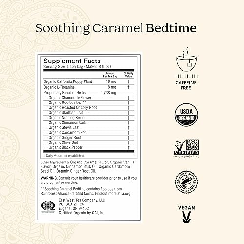 Miniatura 3 de Yogi Paquete Variado de Té para Alivio del Estrés y Té Herbal - 16 Bolsas por Paquete (6 Paquetes) - Muestra Herbal Orgánica - Incluye Bedtime, Kava