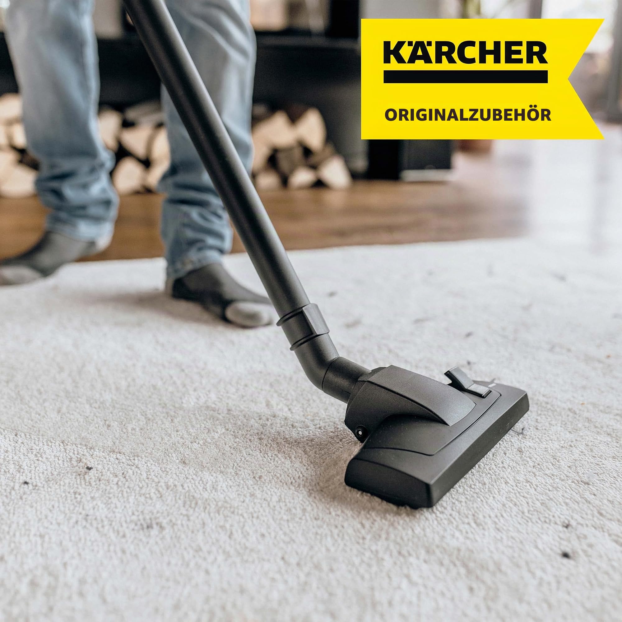 Kärcher Original Haushaltsset mit umschaltbarer Trockensaugdüse und Polsterdüse Nass-/Trockensauger Schwarz