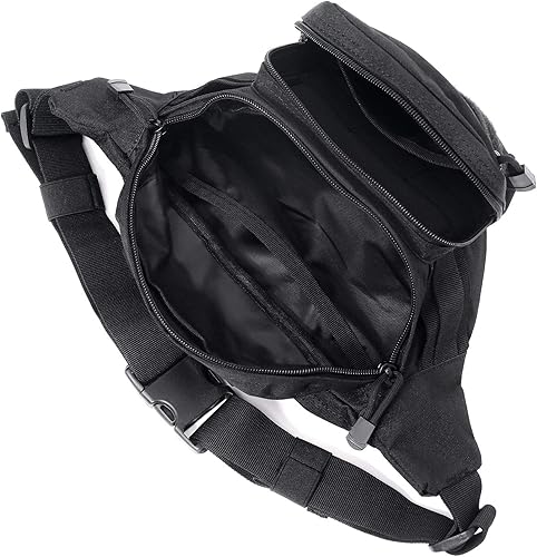 Miniatura 3 de Riñonera táctica, paquete de cintura militar, bolsa EDC con correa ajustable para campamento, senderismo, caza