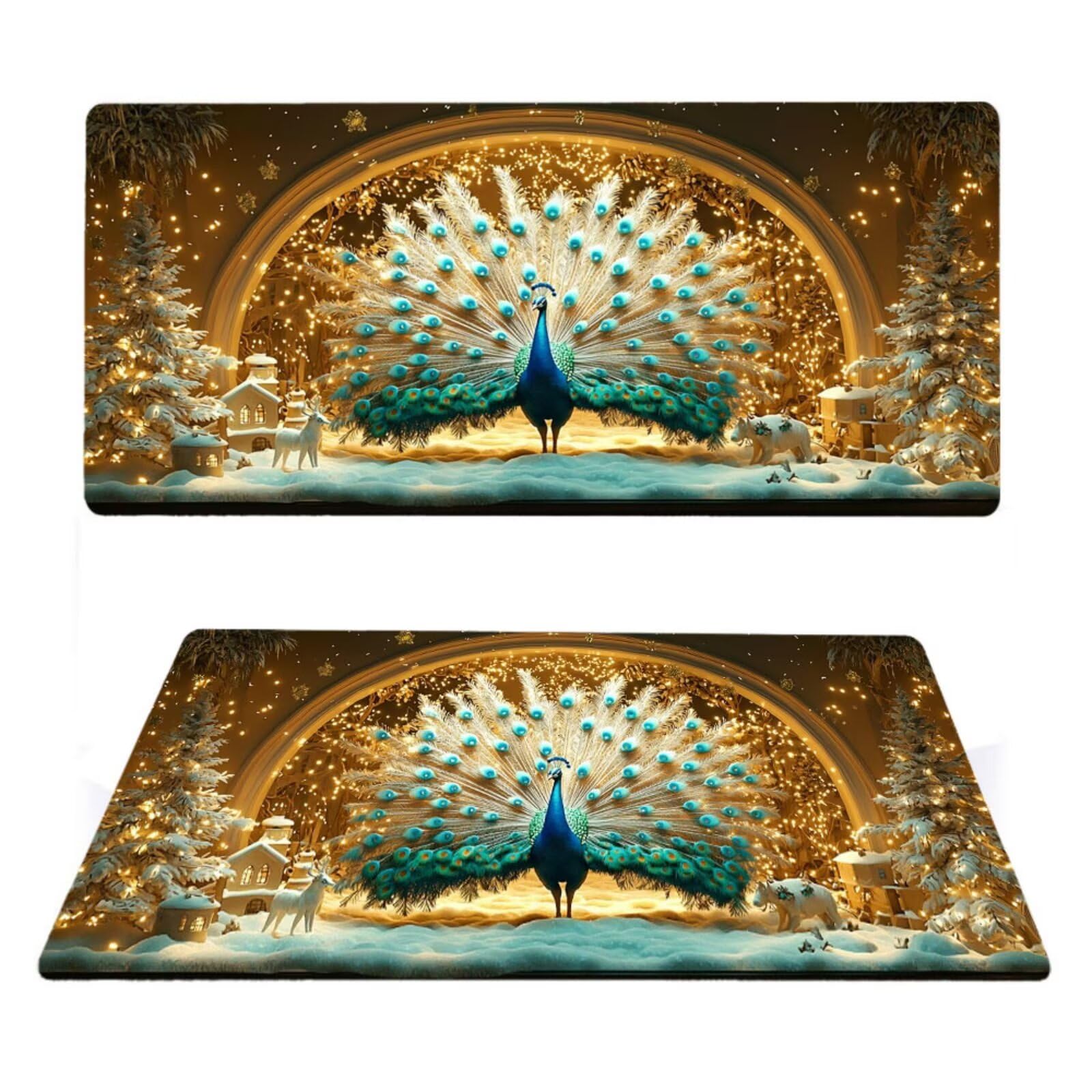 Podkładka pod mysz zwierzęcą matowa, podkładka pod mysz do gier XXL 1200 x 600 x 5 mm, podkładka na biurko dla graczy, bardzo duża bezszwowa mata na stół dla graczy, antypoślizgowa podstawa,