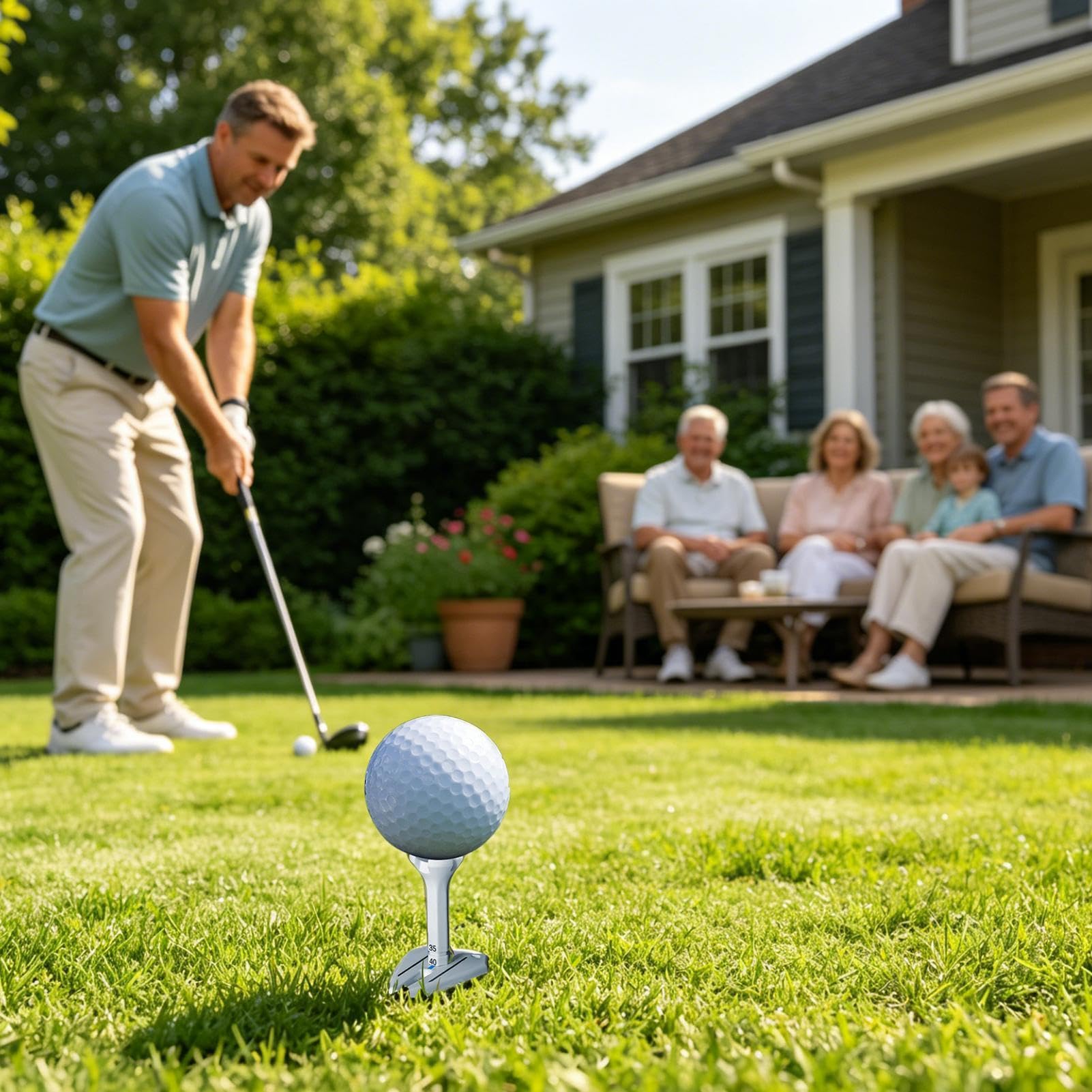 Tee Golfowe | Akcesoria Na Pole Golfowe - Tee golfowe treningowe,Dla Mężczyzn, Kobiet, Dorosłych, Młodzieży, Nastolatków, Golfistów, Sportowców, Rodziny, Do Ogrodu, Na Zewnątrz I