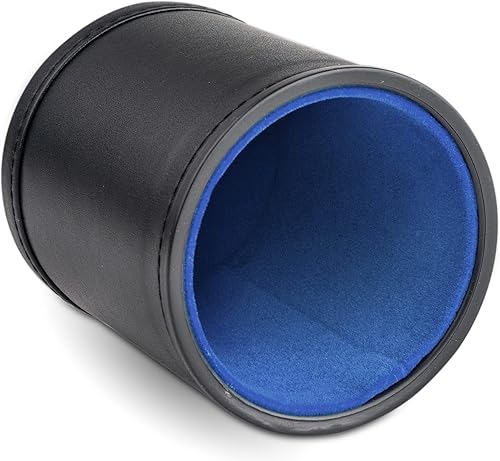 Taza de dados de piel sintética (azul claro)