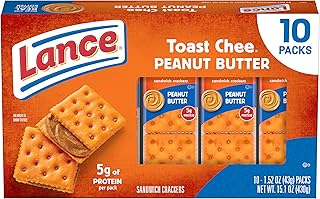 Lance ToastChee Peanut Butter, 10 Count 1.52 Oz
