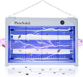 PluieSoleil 20W Electrical Fly Killer for Home Indoor, Electric Insect Zapper Mosquito Killer Lamp with UV Light, Electronic Flies Trap Fly Bug Zapper for Kitchen