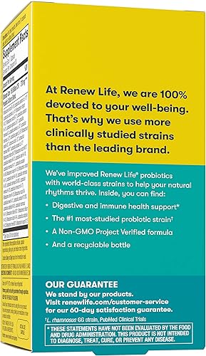 Miniatura 6 de Renew Life Ultimate Flora - Probiótico Ultimate Care para adultos, 150 mil millones, 30 cápsulas (el paquete puede variar)