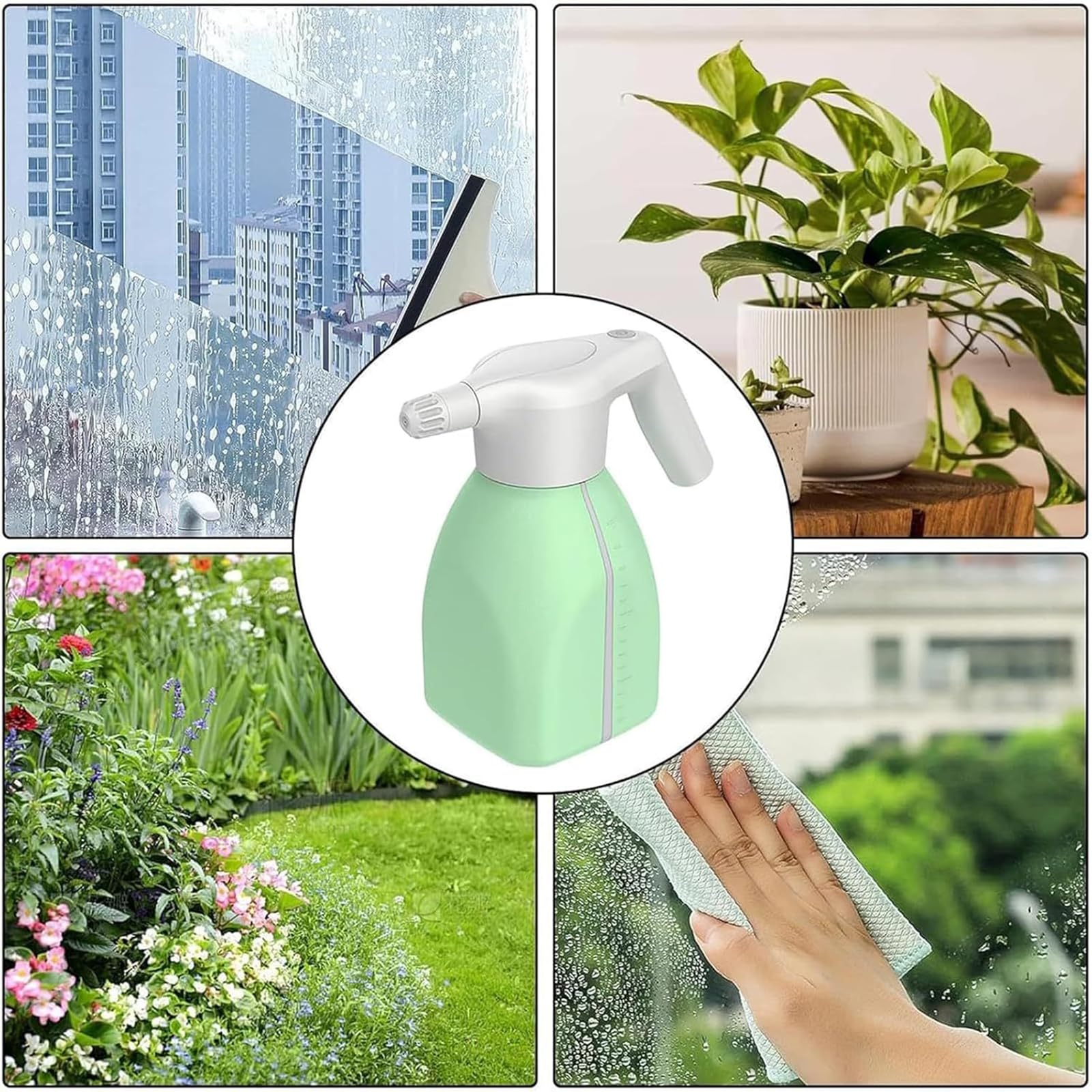 Spruzzatore Automatico Dell'annaffiatoio, Dispositivi Irrigazione dello Spruzzatore Pressione Piante All'aperto Dell'interno, capacità: 1,5L/nenenebc modalità Spruzzatura Regolabile