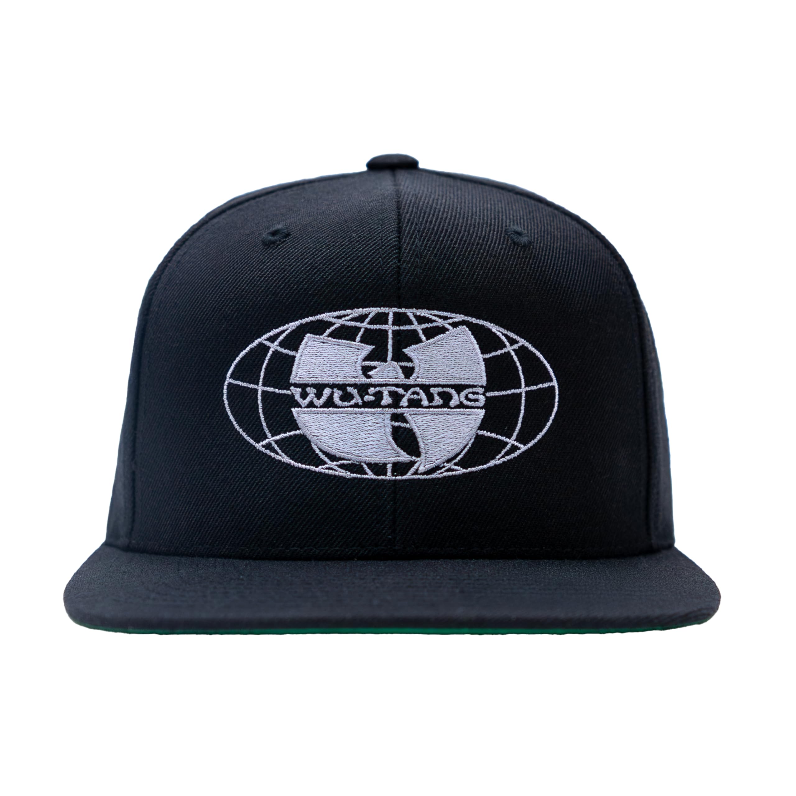 Wu-Tang Clan World Wide Logo Black Snapback Cap, Black, One Size