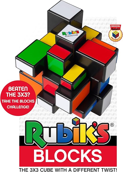 IDEAL , Rubik's Blocks Cube: Twist, Turn, Learn , Brainteaser Puzzles , Ages 8+ : Amazon.fr 