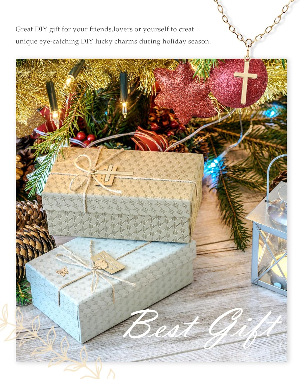 YETOOME 90 Pcs KC Gold Charm Bulk Lots Assorted Pendants for Necklace Bracelet Jewelry Making and Crafting Supplies (30 Styles) - Image 7