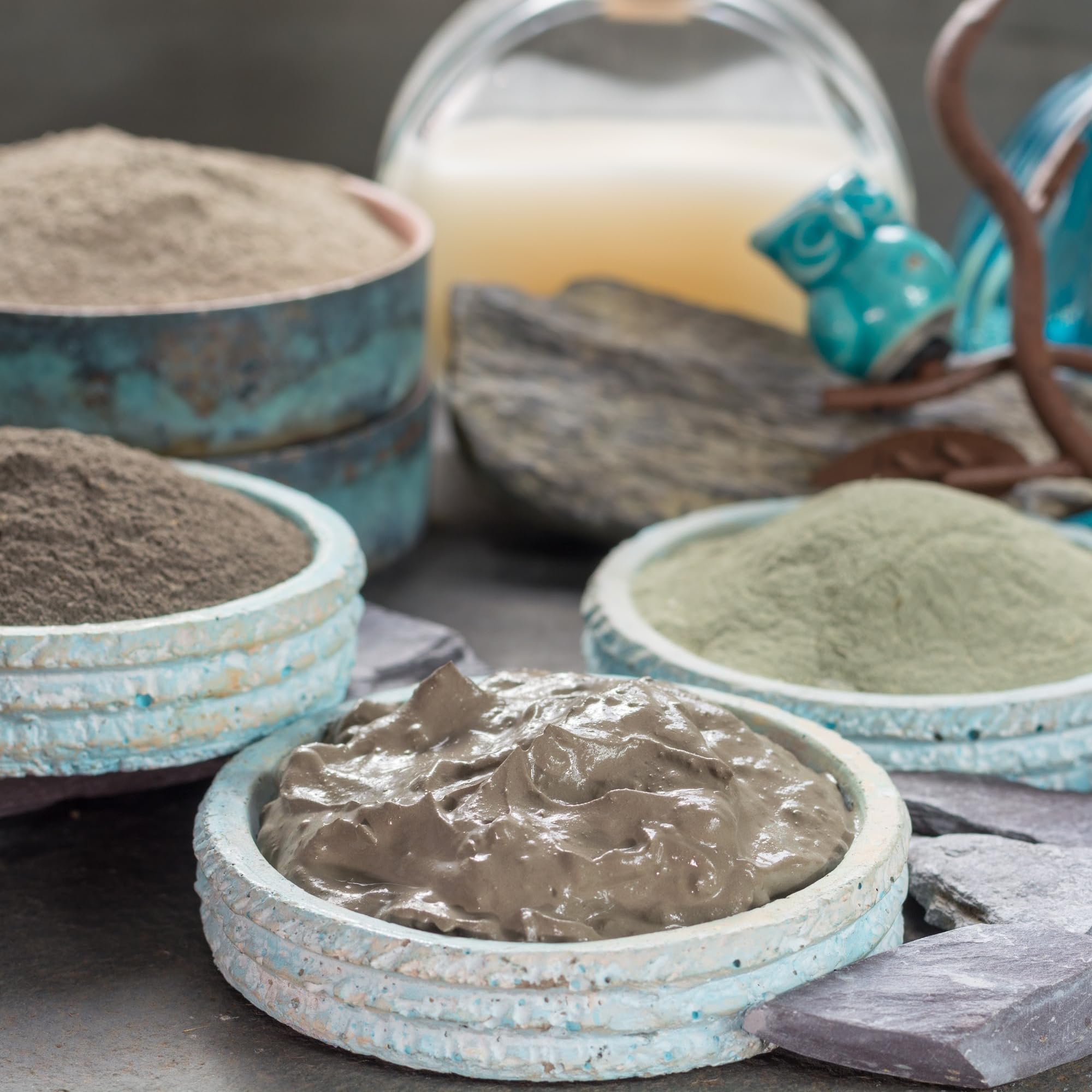 Black Sand Labs Premium Dead Sea Mud Mask - Intense Hydration & Cleanser with Argan Butter & Grapeseed Oil Luxury Clay Mask for Face - Deep Cleansing & Pore Care - Men & Women Skincare - 100g - Image 2